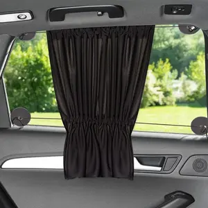 Car Side Window Curtain, Car Privacy Sunshade, Heat Insulation Suction Cup Mesh Car Side Window Curtain, Universal Car Accessories, Car Window Shades