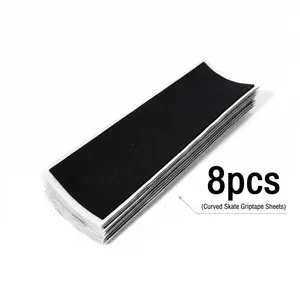 YITAP Professional Quality Fingerboard Anti-Slip Tape, 8 Foam Wooden Mini Skateboards, Strong Adhesive Stickers, Size: 110mm x 38mm, Skateboard Grip