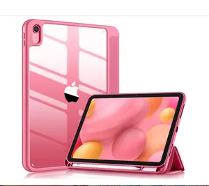 iPad (A16) 11th Generation Case 11 Inch 2025, for iPad 10th Generation Case 10.9 Inch 2022 with Pencil Holder, Trifold Stand Protective Cover, Auto Wake/Sleep, Watermelon Pink