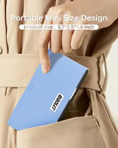 DLP automatic focus mini portable projector, Android operating system 9.0, supports decoding 3D4K video. 5G WiFi and Bluetooth, compatible with iPhone and Android, connecting HDMI TV sticks, USB mobile charging, audio metal. Device Gadget Screen high peak