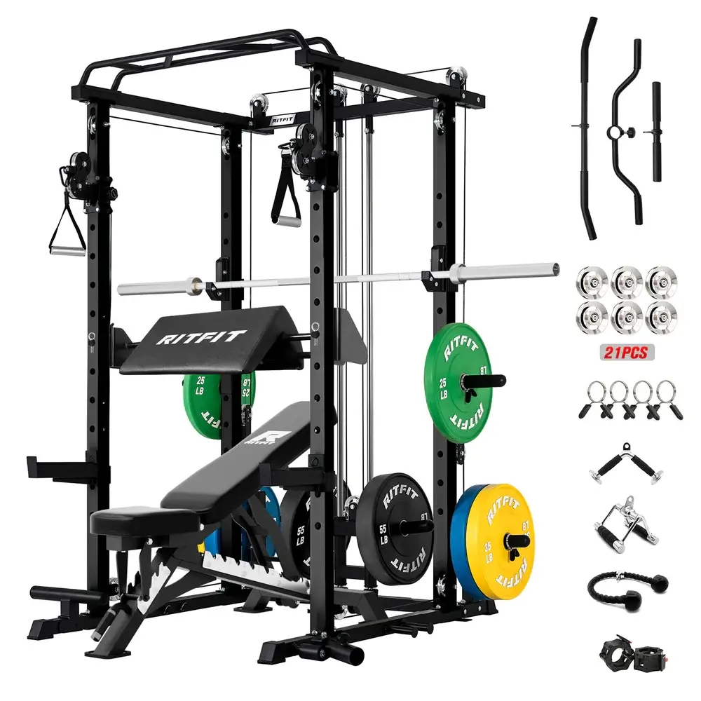 Black Package(Black Bench and 320lbs Plates)