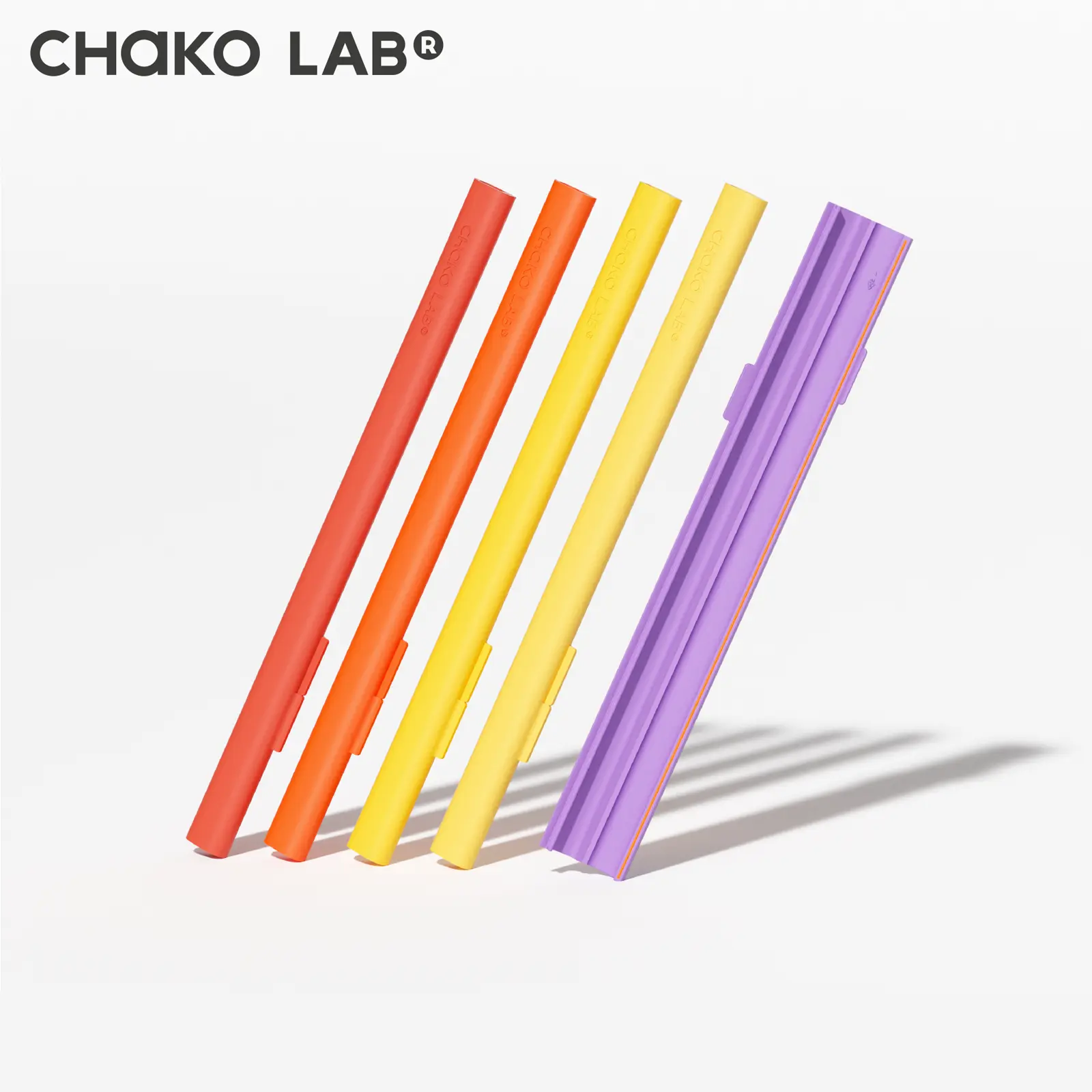 CHaKO LAB Sturdy Compact PP Plastic Straw Set, Openable Easy-Clean Reusable Snap-Open No-Mold Straws for Tumblers, Water Bottles & Everyday Use