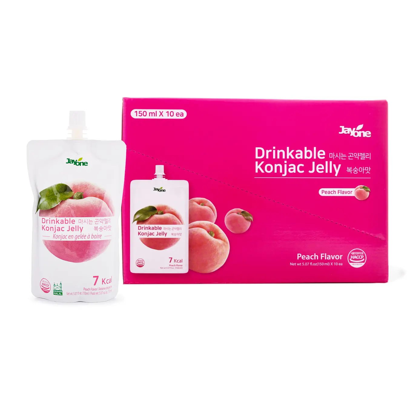 Jayone Drinkable Konjac Jelly, Peach Flavor 10ct Jayone Drinkable Konjac Jelly, Peach Flavor 10ct