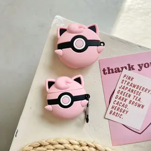 1 Jigglypuff headphone case,Cute wireless Bluetooth earphone case, drop resistant, durable and stylish accessory, suitable for AirPods pro3/1/2/3/4/pro/pro2(Different models may have different shapes)