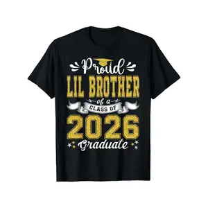 Proud Little Brother Class of 2026 Graduation TShirt