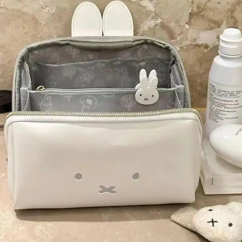 Anime Miffy Rabbit Shape Hand Makeup Bag Multi-functional Portable Toiletry Storage Bag Washbasin Storage Bag Birthday Gifts