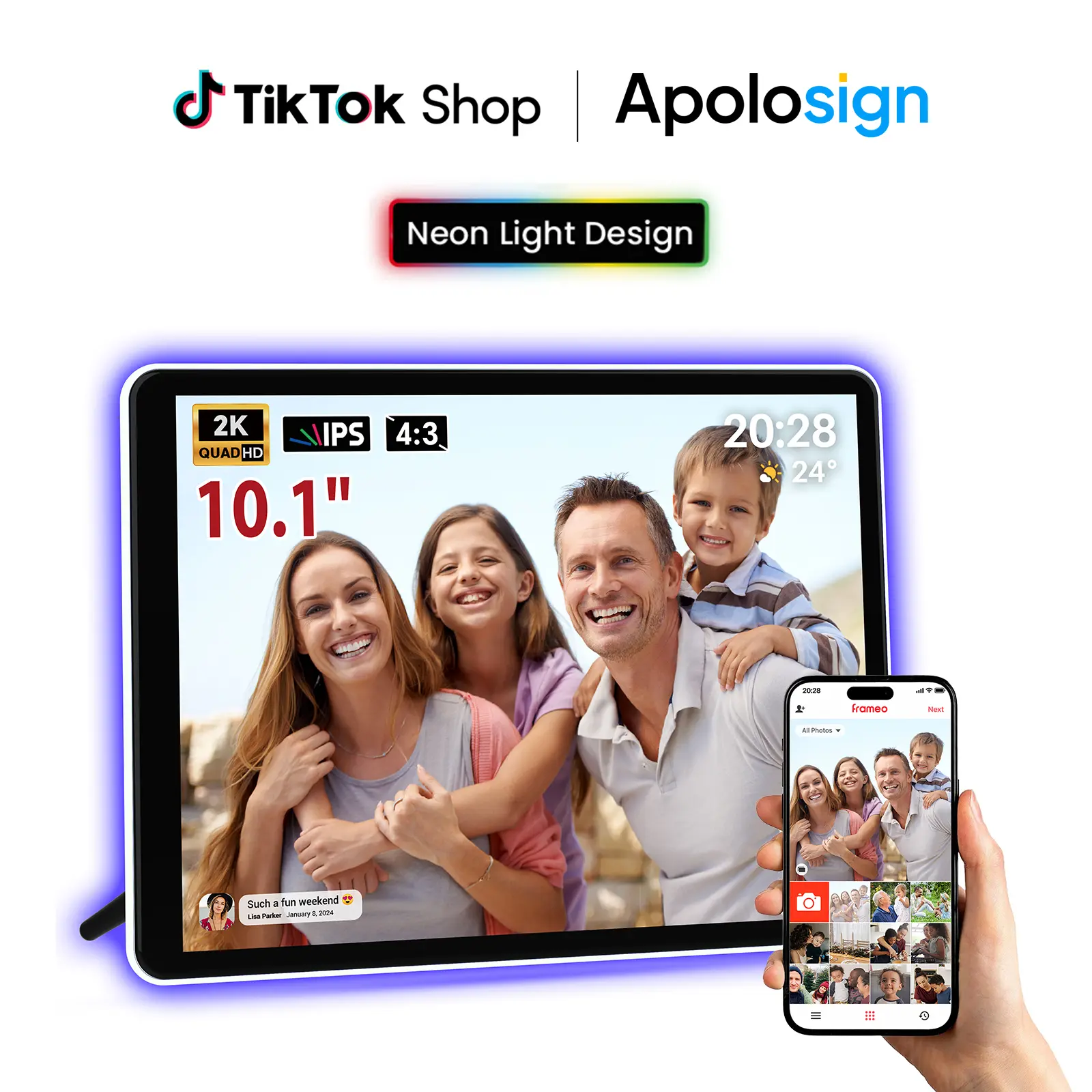 10.1" 2K Neon Light Design