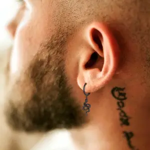 FaithHeart Punk Snake Dangle Hoop Earrings For Unisex