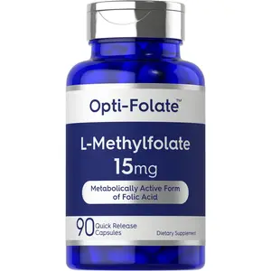Carlyle L Methylfolate 15mg | 90 Capsules | Max Potency | Optimized and Activated | Non-GMO, Gluten Free | Methyl Folate, 5-MTHF | by Opti-Folate
