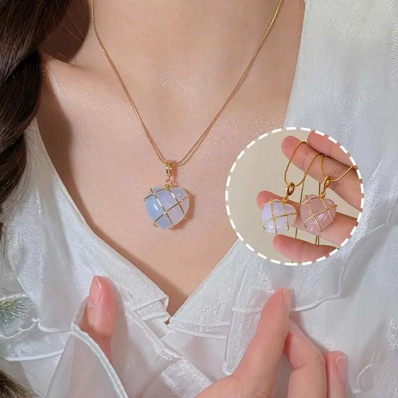 Cartoon Princess Heart Pendant Necklace