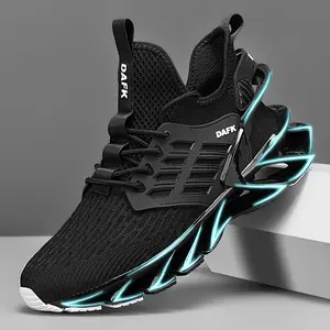 Men's Blade Running Shoes Fashion Futuristic Tech Wear Sneakers Non-slip Breathable Athletic Walking Shoes For Men