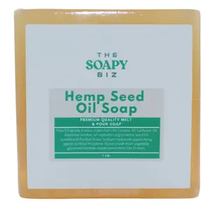 Hemp Seed Oil Soap Base - 1-Pound Melt and Pour for DIY Soap Making - Gentle and Versatile for All Skin Types, DIY Soap Making