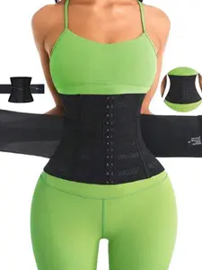 Women's Breathable Mesh Waist Trainer, High Waisted Shapewear, High Elastic Comfort Fit, Sleeveless Sporty Style, Suitable for Gym and Daily Wear