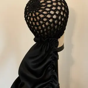 2-in-1 Silk Wrap Cap Bonnet - Waterproof Shower Cap for Home Bathroom Use