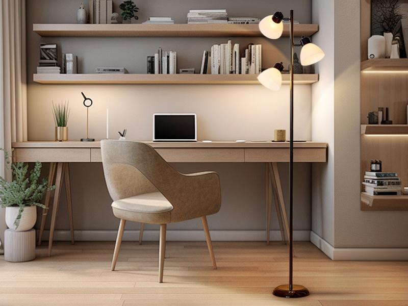 Modern Tree Floor Lamp for Living Room Bedroom, Tall Pole Standing Lamps with 3 Adjustable Rotating Heads for Office, Decor Corner, Reading Indoor, 3 Bright Lights LED Bulbs Included (Black)