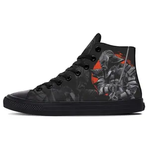 Samurai In Armor High Top Shoes