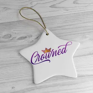 Ceramic Crowned  Ornaments