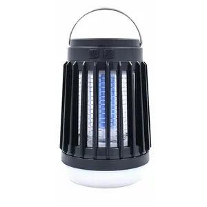 Solar insect killer, outdoor waterproof mosquito exterminator - Camping lighting, mosquito killer, flashlight - A three-in-one outdoor pest control device, suitable for use in homes, camping sites, gardens, patios and travel.