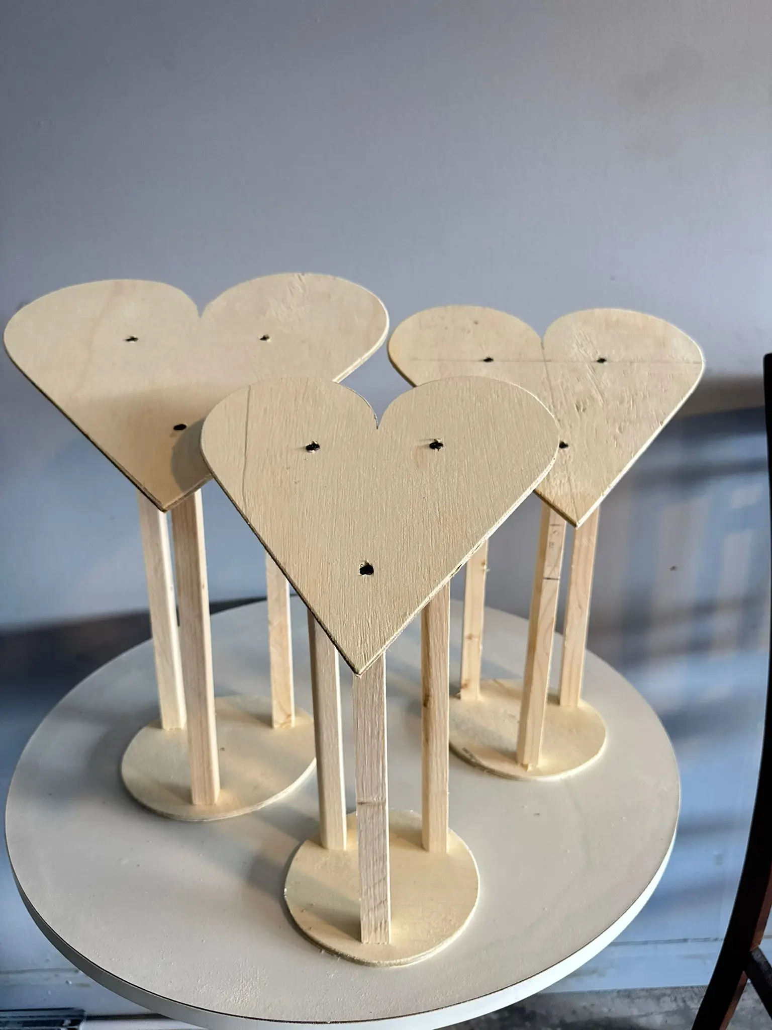 Base de corazon 3D de madera ideales para floristas, eventos, san valentin, arreglos elegante, heart shape 3D, luxury arrangaments Home Decor Accessory Modern Home Decoration Floral Flower Wooden