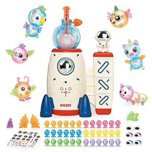 Space Magic DIY Balloon Kit with Pump, Sticky Balloon Maker Craft, Includes Bouncy Balloons, Stickers & Accessories, DIY Creative Activity Gift for Girls Boys Ages 3+, Balloon Set