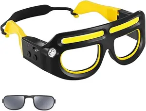 USB Rechargeable Headlamp, High Lumen Flashlight, Multifunctional Glasses Light with Multi-Level Light Adjustment & Long Battery Life, Compact and Portable for Fishing, Cycling, Camping, Night Running, Christmas Birthday New Year Gift