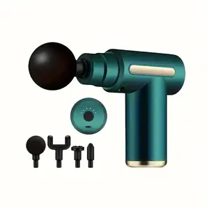 Massage Tool Gun with 4 Attachments for Deep Tissue Relief and Muscle Recovery - Portable and Effective USB chargeable