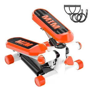 Mini Stepper & Resistance Bands Step Machine w/ LCD Monitor