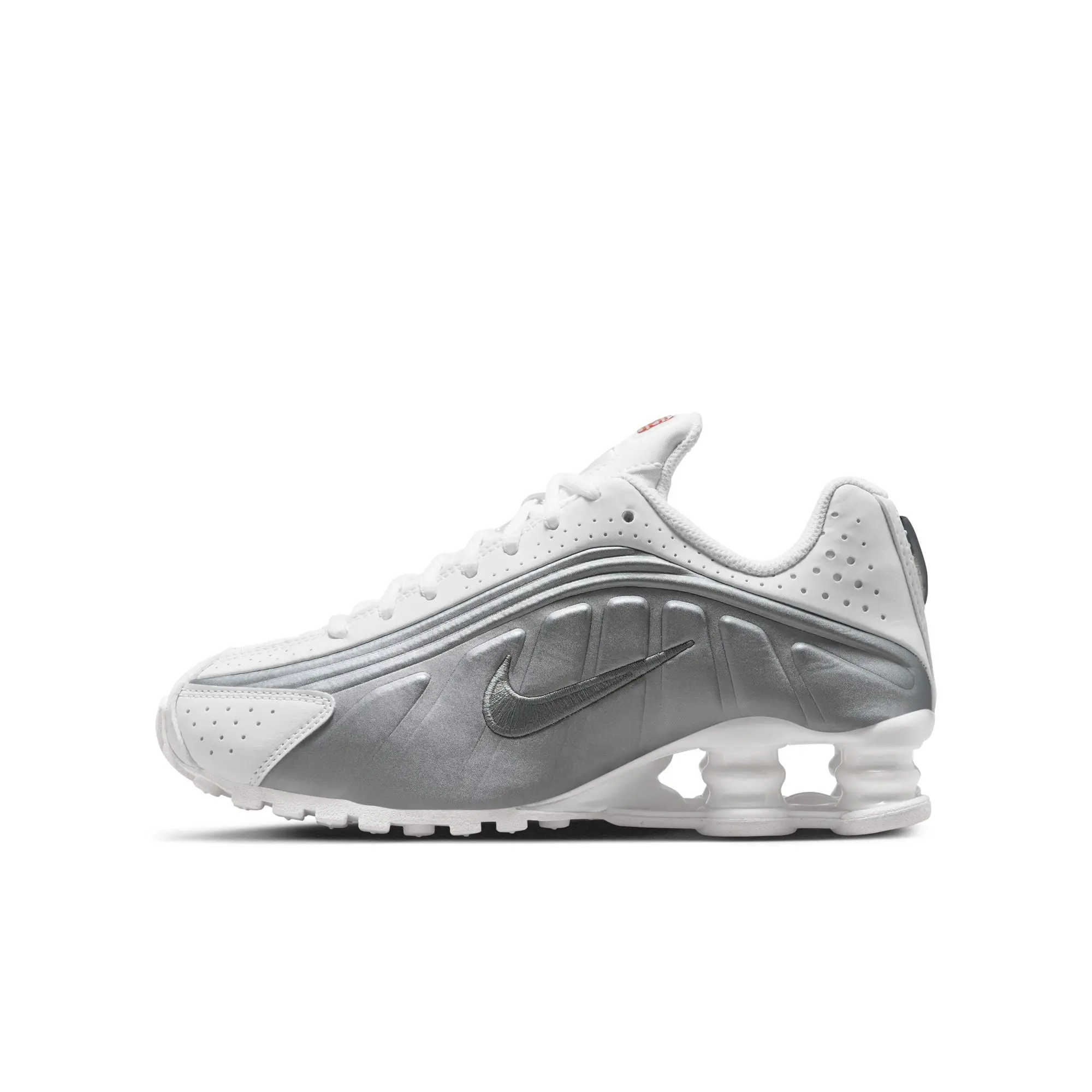 NIKE Shox R4 Men's Low Top Sneaker, Breathable Synthetic and Textile Athletic Shoe with Responsive Cushioning, Sneaker Shoes, Casual