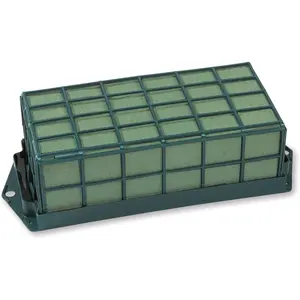 Floral Cage Arranger with Floral WetFōM 3.25 Inch x 4.75 Inch x 9.5 Inch Green