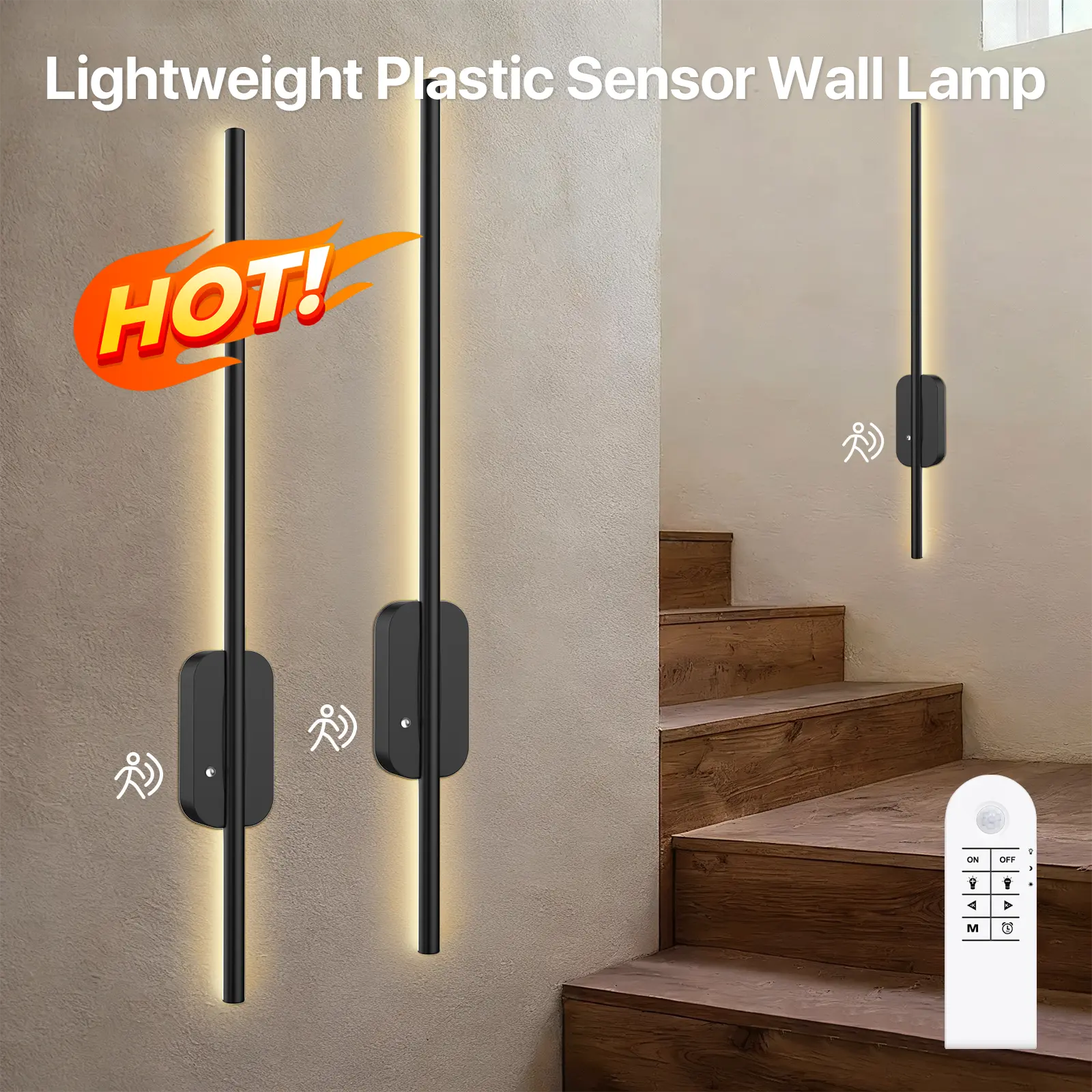 Motion-Sensor Wall Lamp-2P