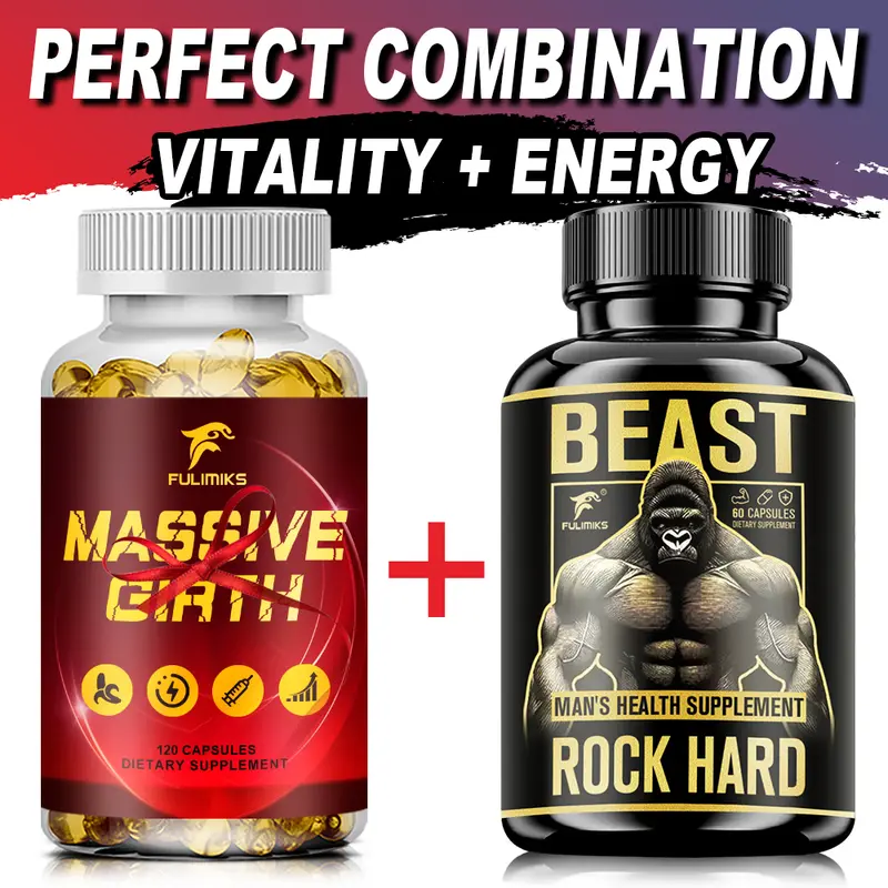 Fulimiks Naturally Derived Maca Root Capsules - Herbal Edible Dietary Supplements, Dietary Healthcare Aid, Vitality + Energy Support, Fitness Recovery & Focus Boost, Prop 65 Safe, 120-Pill Bottle