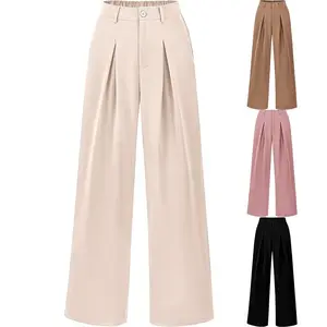 2024 spring new women's work commuter business temperament loose casual formal suit pants