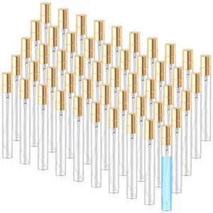 10ml Mini Spray Bottle, 50pcs Portable Travel Refillable Perfume Bottle, Empty Spray Bottles for Essential Oil, Perfumes, Makeup Accessories