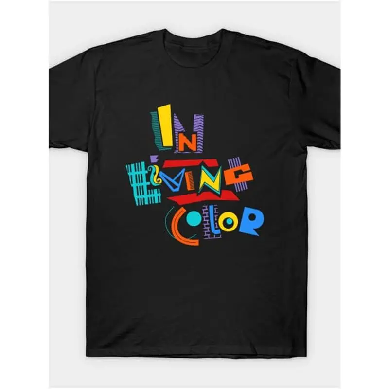 Men's Baggy Vintage 90s Hip Hop Short Sleeve T-Shirt - Soft Elastic Seamless Twill, Colorblock Abstract Font Digital Print, Stylish Streetwear Sports Top with Straps, Double-Stitching, Ribbed, Valentines Day Menswear, Tshirt, Oversize, Abstract Print, Smo