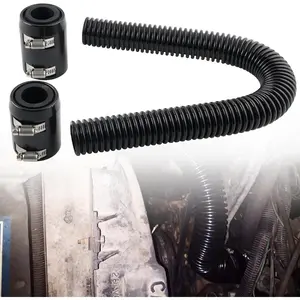 car stuffUniversal 24" Flexible Radiator Hose Stainless Steel Universal Water Hoses Adapter Coolant Radiator Hose Kit Could be Used with 1-1/4", 1-1/2", 1-3/4" or 12026