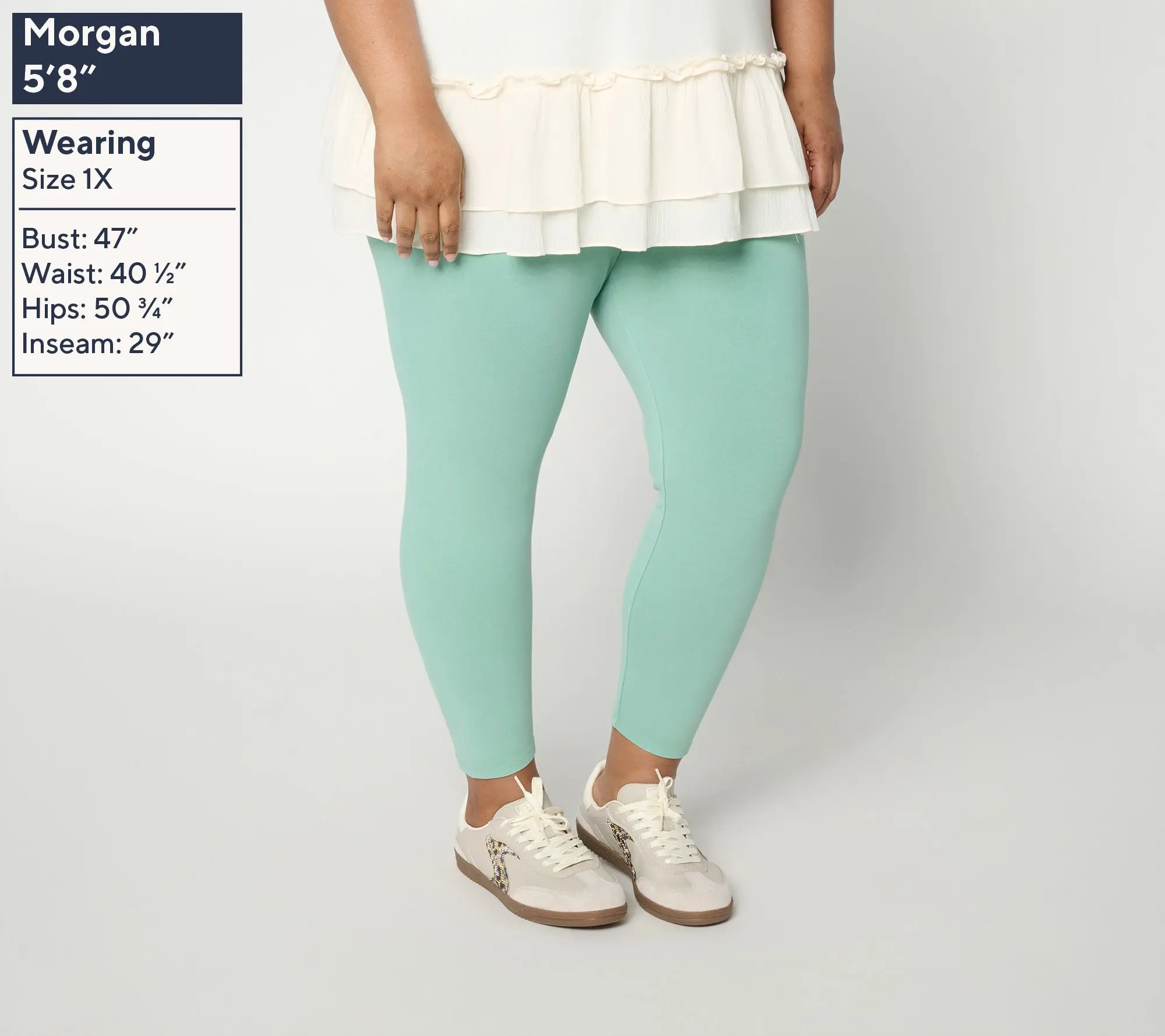 LOGO Layers by Lori Goldstein Petite Everyday Washed Crop Leggings