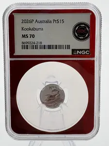 2026P Australia Pt$15 Kookaburra NGC MS70