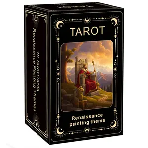 Renaissance Painting Theme Tarot Cards Set, 78 Cards, Perfect for Beginners, Ideal for History Lovers, Art Enthusiasts, Spiritual Explorers