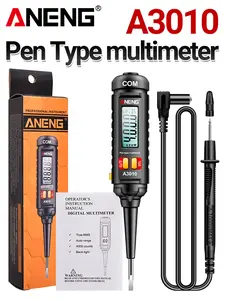 ANENG A3010 Smart Pen Multimeter, 6000-Count Auto-Ranging Electrical Tool, NCV Voltage Tester with AC/DC Voltage, Resistance, Capacitance, Diode Test Functions, Pocket-Sized for Maintenance