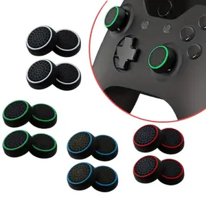 4PCS Non-slip Silicone Analog Joystick Thumbstick Thumb Stick Grip Caps Cases for PS3 PS4 PS5 Xbox 360 Xbox One Controller