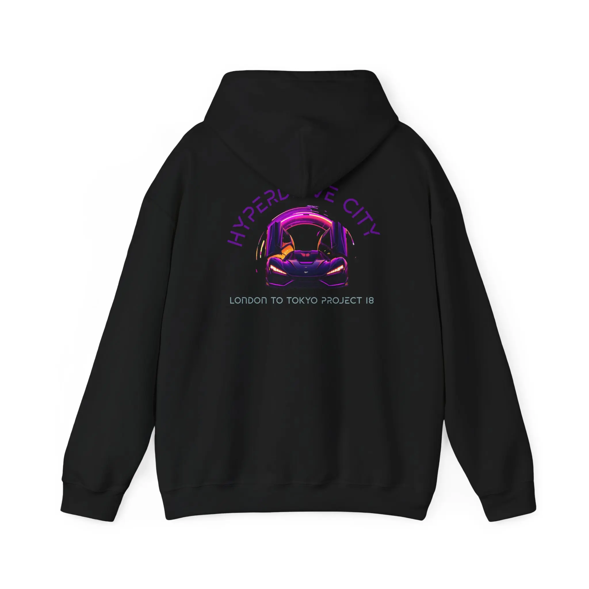 Hyperdrive City Hoodie, Team Izzy Project 18 Tee, Tokyo Nights Sweatshirt, Unisex Hooded Jumper, Neon Lights Pullover, Street Racing Apparel