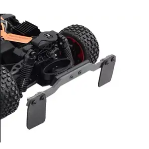 RC Simulation Rear Mudguard, Rear Mudguard Guard Flaps, Carbon Fiber Cross Bar, RC Car Accessories for Arrma 1/14 Mojave GROM