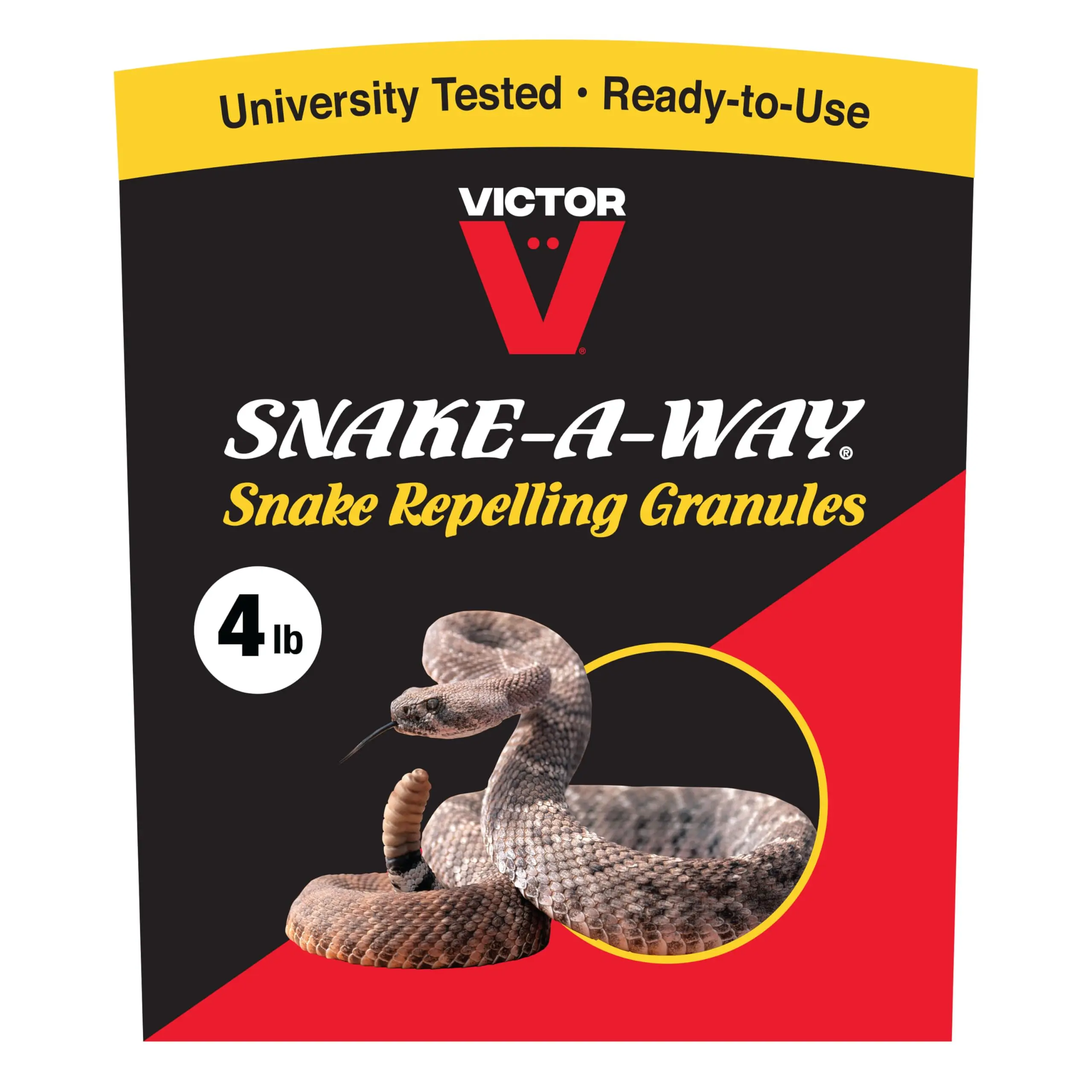 Outdoor Snake Repellent Granules - 4 lb Dependable Safety-Focused Pest Control for Residential Properties, Discourages Non-Venomous Snakes & Reptile Activity, Prevents Sheds, 3-Month Long-Lasting Defense, Cabins