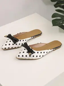 Sharp Pointy Toe Women's Elegant Butterfly Knot Flat Shoes, New Arrival Spring Summer Chic Lady Sandals, Comfortable Casual All Seasons