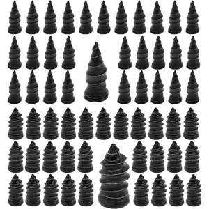 60PCS Tire Repair Rubber Nail, Vacuum Tire Repair Kits Spiral Rubber Nails, Tire Screw Plug Fast Tool Self Service Tire Repair Nail for car, Motorcycle, Truck, Tractor Tire Puncture Repair
