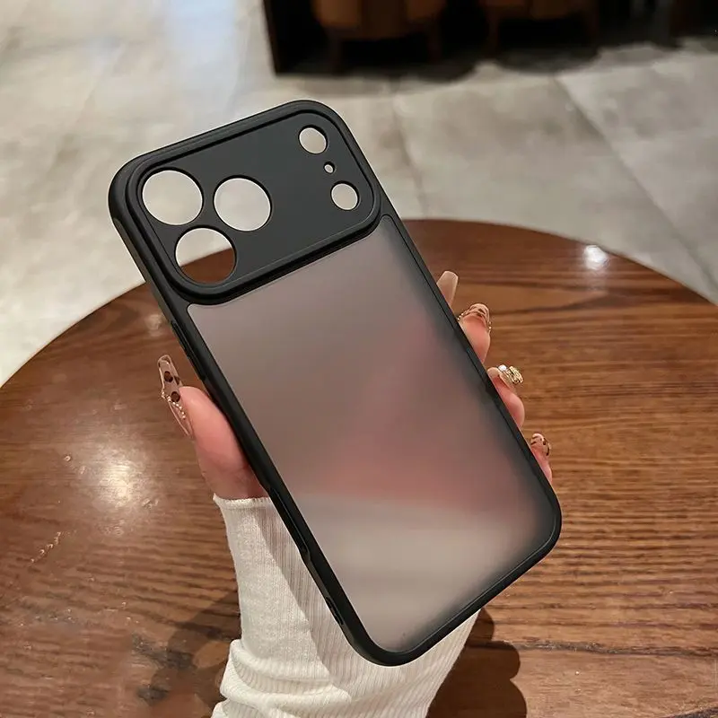 for Iphone Including Air, 17 Pro Max, 17 Pro, 17, 16 Pro Max, 16 Pro, 16, 16E, 15 Pro Max, 15 Pro, 15, 14 Pro Max, 14 Pro, 14, 13 Pro Max, 12 11 ProMax XsMax, Offering Shock Resistance And Camera Protection, Featuring a Minimalist Matte Black  Design,