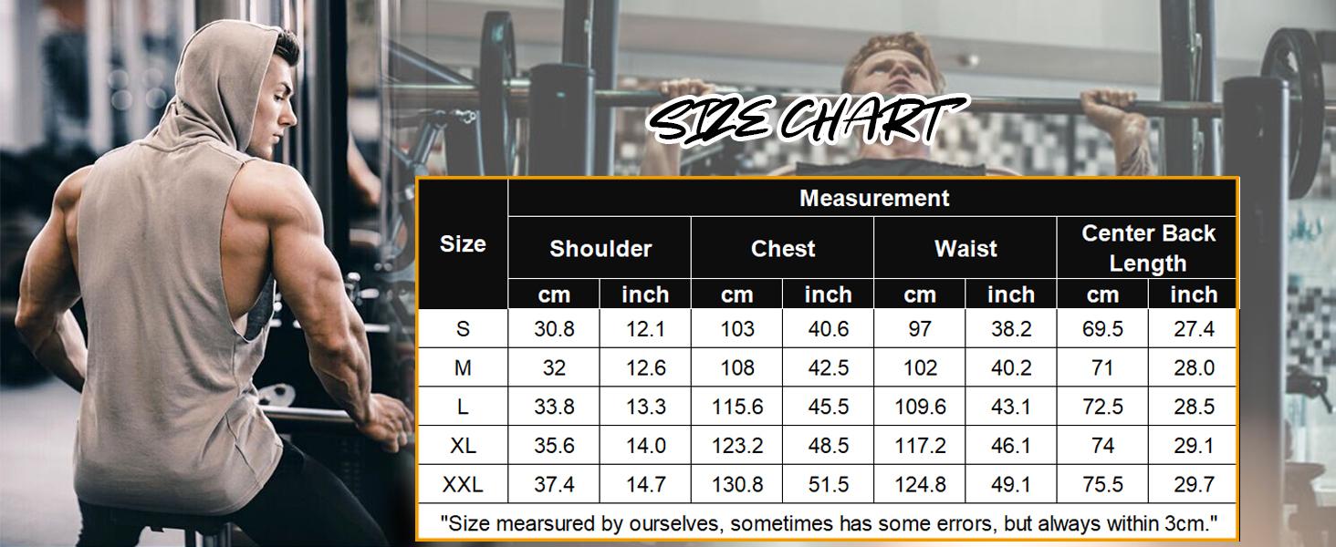 COOFANDY Men's Vests Workout Hooded Tank Tops Bodybuilding Muscle Cut Off T Shirt Sleeveless Gym Hoodies