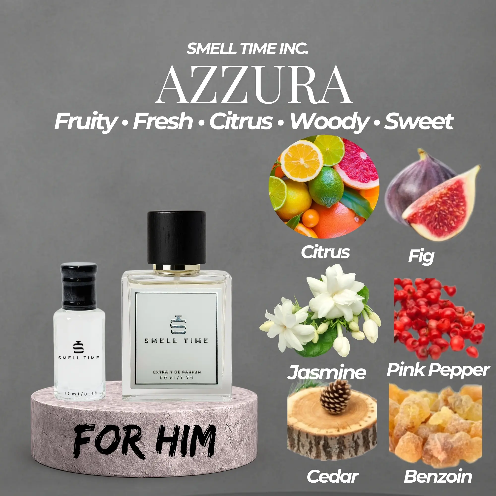 Azzura – Fresh Citrus Marine Extrait de Parfum | Bright & Long-Lasting Mediterranean Scent