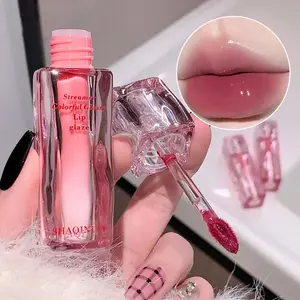 1pc Shimmering Glossy Lip Glaze Lipgloss, Beauty Gloss, Mirror Finish Non-Sticky, Instant Glass Lips, Skin Brightening, Autumn Winter Lip Care, Holiday Gift
