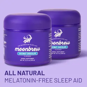 MoonBrew Coconut Chocolate 2-Pack Bundle – Coconut Chocolate (x2) | Melatonin-Free Nighttime Magnesium Sleep Drink | Bundle & Save